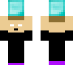 herobrine holing a diamond block