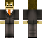 monkey with orange tie