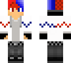 multi colored hair skin