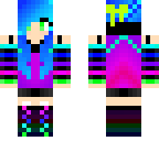 Neon Girl | Minecraft Skin