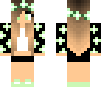 neon green flower girl