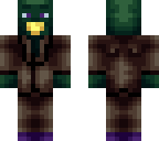 purple boot and eye bird