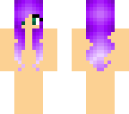 skin base with purple hair