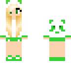blonde panda girl