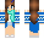blue winter girl