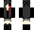 cat girl evil crying blood