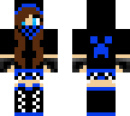 cool blue girl
