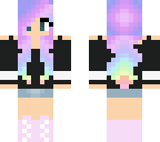 cute pastel hair girl