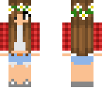 flower plaid girl