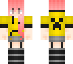 girl with pink hair