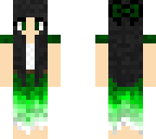 green dress