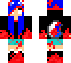 halloween herobrine wolf girl skin