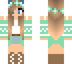 mint cat girl