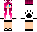 pink haired cat