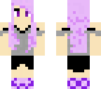 purple haired girl