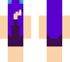 purple loving girl in sleepwear