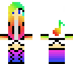 rainbow music girl