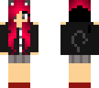 red hair hoodie catgirl