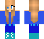 blue winter girl