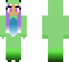 green kawaii dino