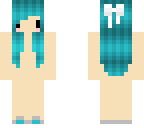 teal haired girl base