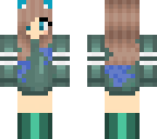 winter cat girl