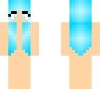 base girl skin blue hair