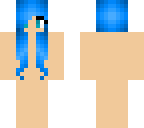 blue hair girl skin base