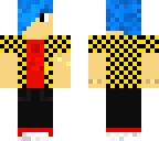 blue haired boy