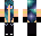 blue haired girl