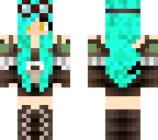 blue head girl black smith