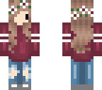 fashion girl with flower crown