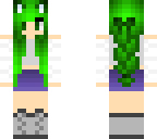 green neko girl