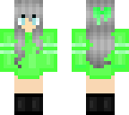 green sweater