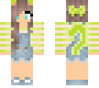 lime green cat girl