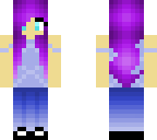 purple and blue summer girl