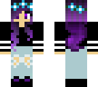 purple flower girl