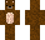 bear suit  with person under suit