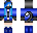 blue cat ninja girl