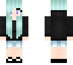 blue haired girl