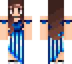 blue silk dress