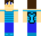 blue striped shirt with tail