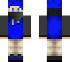 emotionless dark blue boy