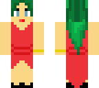 girl with red dress
