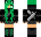 green hair warrior