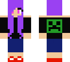 purple hair girl