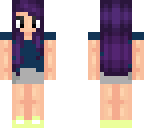 purple haired girl