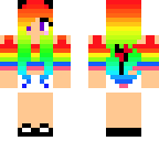 rainbow cat girl