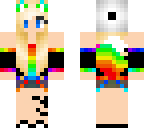 rainbow wolf girl