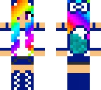 rainbow wolf girl